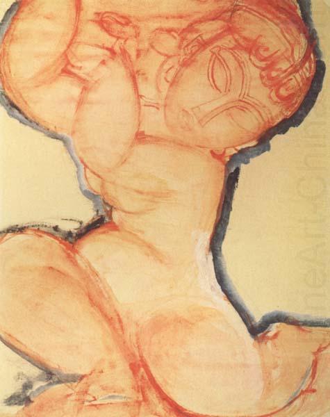 Amedeo Modigliani Cariatide rose avec un bord bleu (mk38) china oil painting image